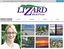Tablet Screenshot of lizardrealty.com
